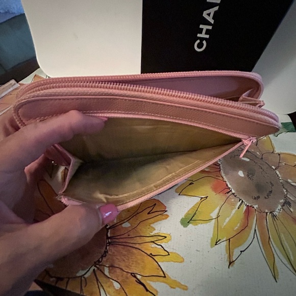 Chanel Light Pink Leather Wallet - Picture 13 of 13